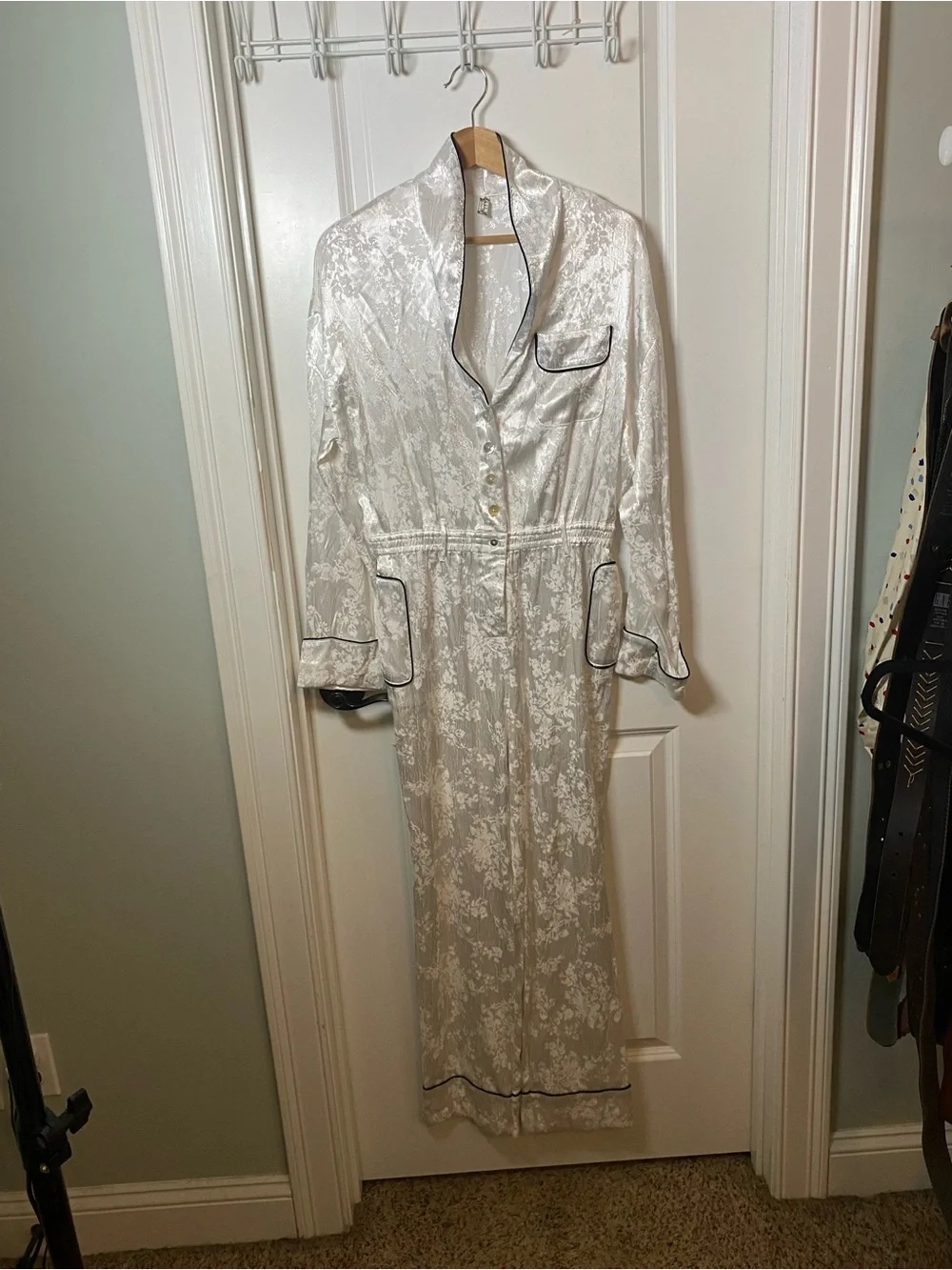 Free People Intimately Free Satin Lounger/Jumpsuit